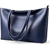 KALIDI Tote Bag Zipper Shoulder Bag Faux Leather Purses Satchel for Women Casual Handbag Work Dating College