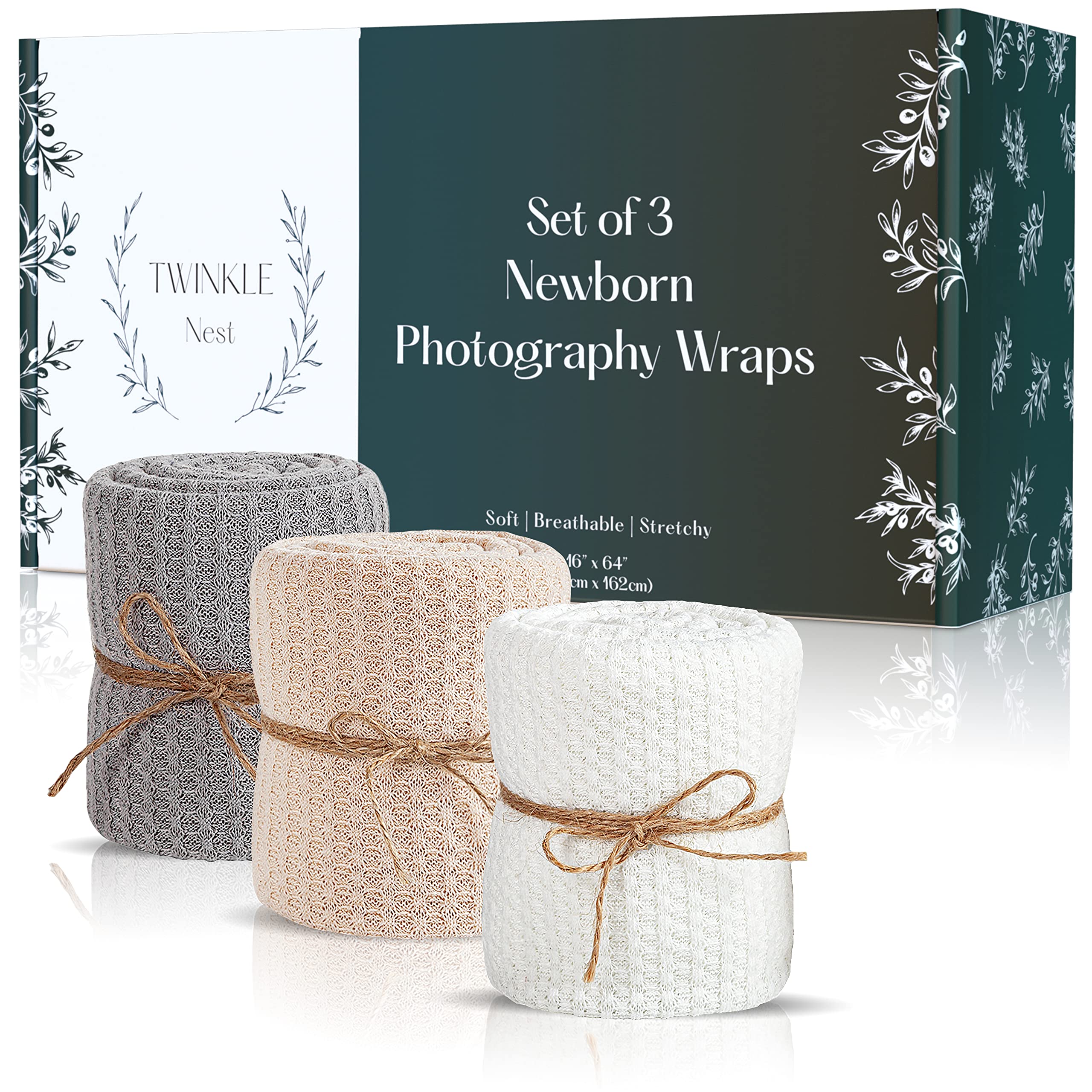 Twinkle Nest Baby Wrap: Newborn Photography Wrap. Baby Photoshoot Prop for Boy or Girl. Baby Swaddle Wrap and Receiving Blanket for Newborn Photography Props. Baby Photo Props