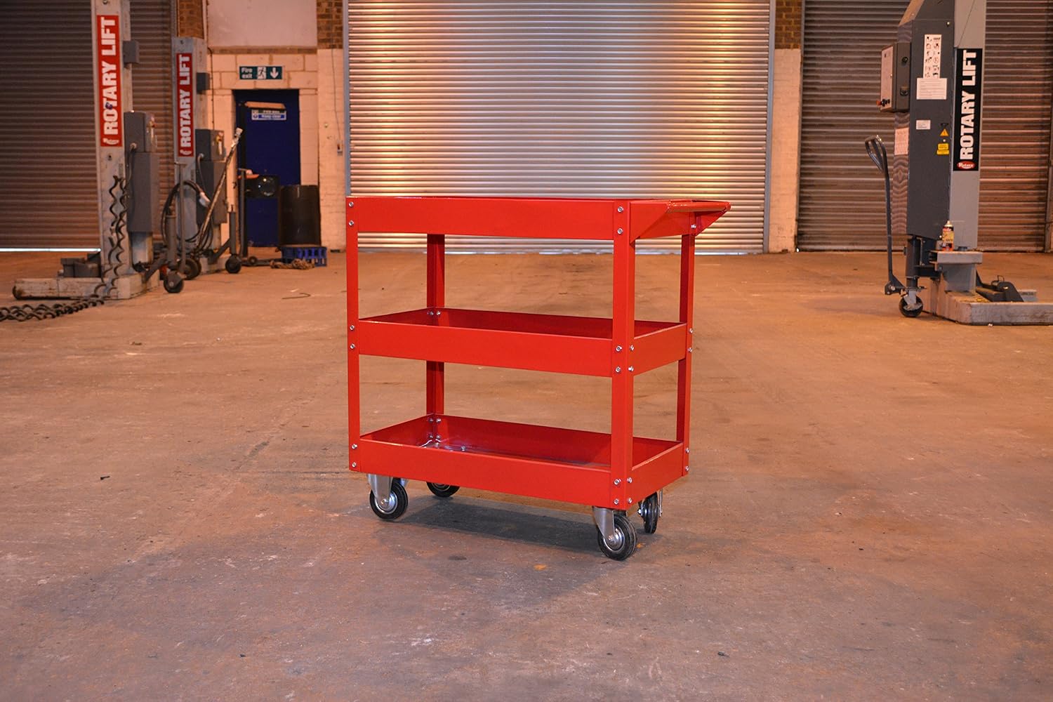Hilka 82695010 Service Cart, 3 Tier, Red - Image 3