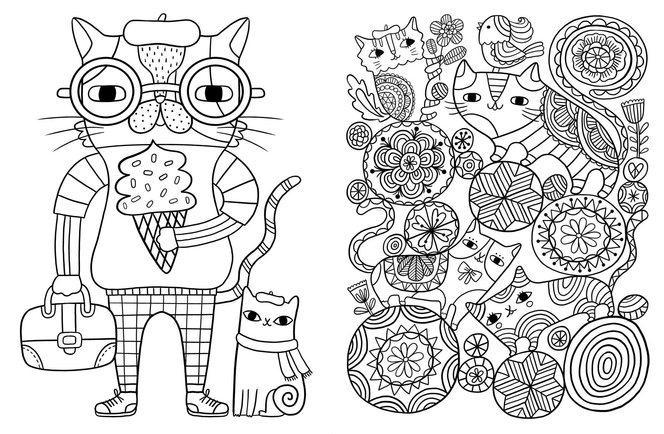 Káº¿t quáº£ hÃ¬nh áº£nh cho coloring cats