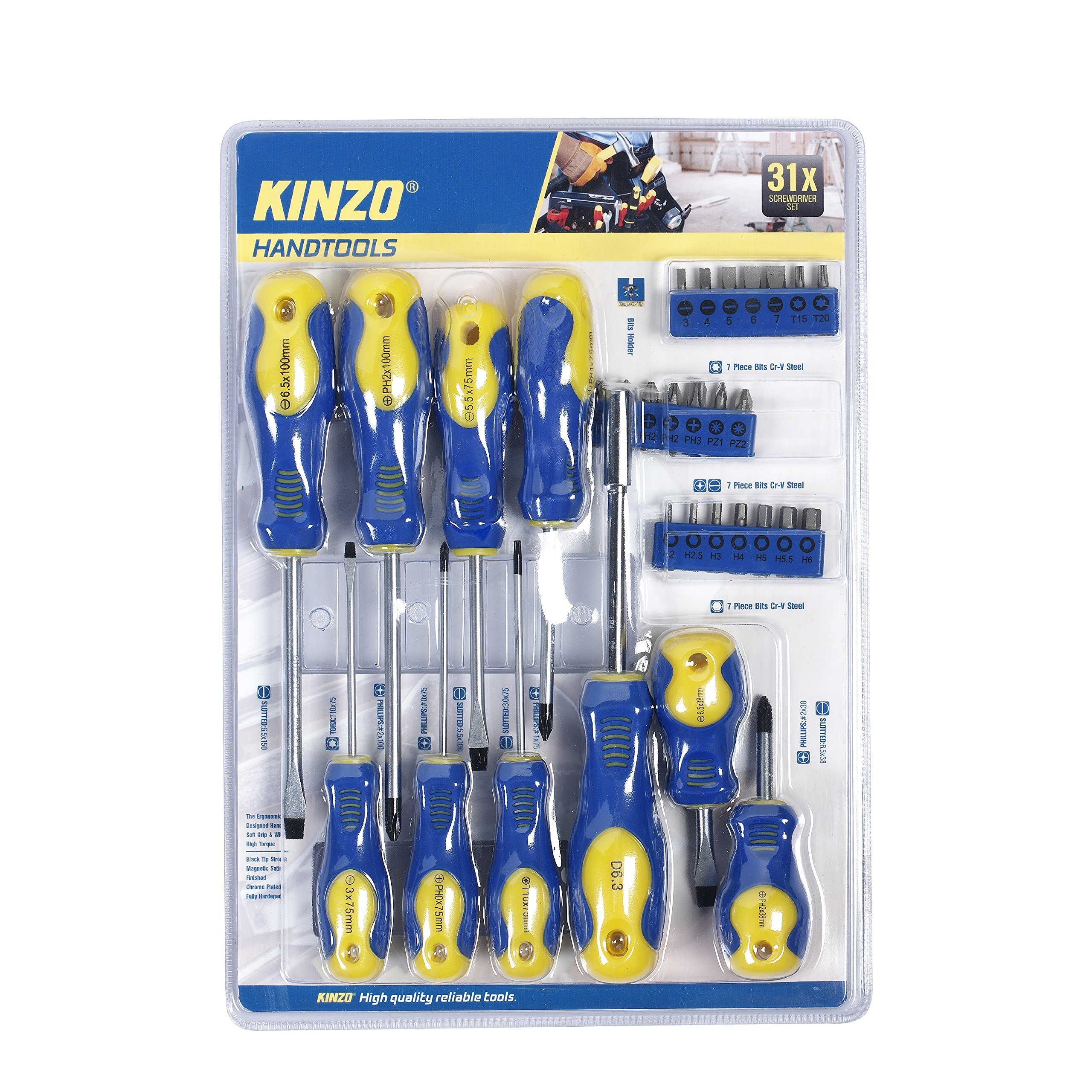 Kinzo Screwdriver Set (31 Pieces) – 1 871125293533
