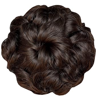 Kis Beautiful Md 4 Hair Messy Bun With Natural Brown Color 100