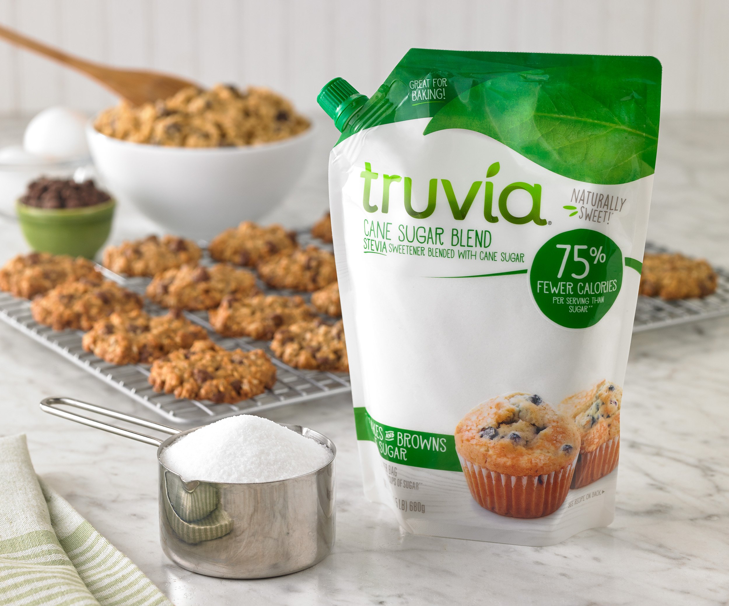 Truvia Cane Sugar Blend, Mix of Natural Stevia Sweetener and Cane Sugar