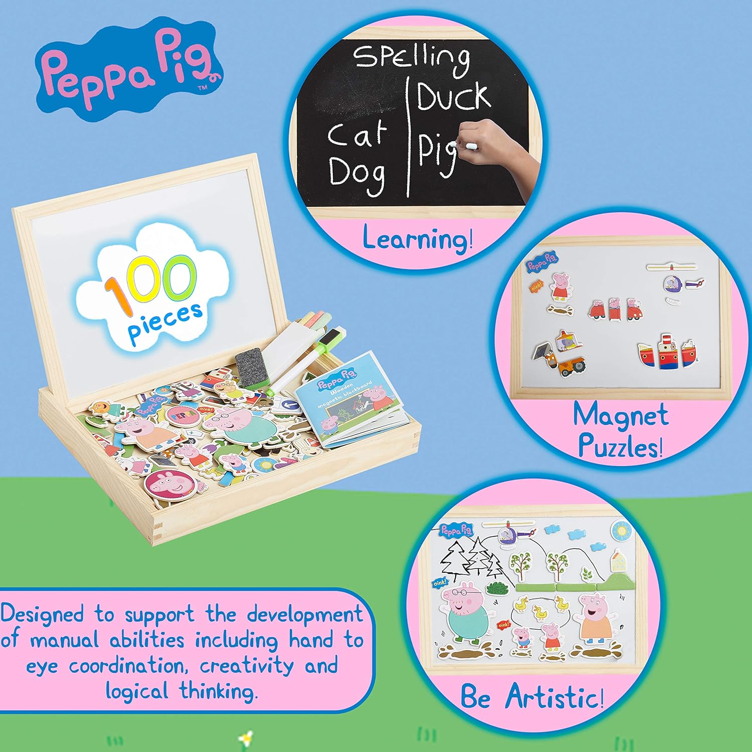 peppa pig magnetic drawing board