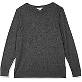 Amazon Essentials Women's Long-Sleeve Lightweight Crewneck Sweater (Available in Plus Size)