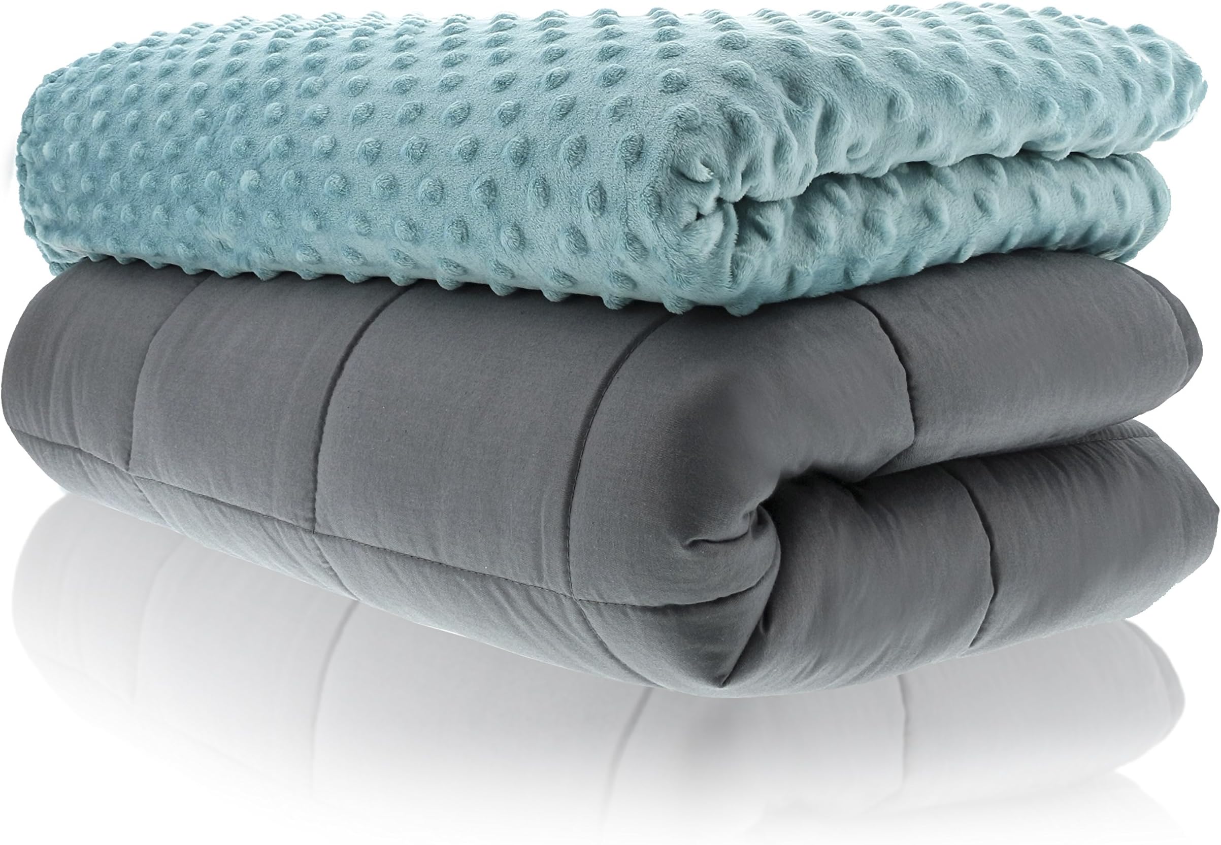 Sonno Zona Weighted Blanket for Kids - Blanket with Cover Included - Tide 36x48 inches 5 Pound - Blankets Made from Relaxation Sleep Fabric for Natural Calm