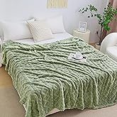 Aganear Blanket Queen Size - Fuzzy Cozy Soft Blanket for Couch, Sofa, Bed, Office, Decorative Present for All Seasons, Portable Throw Blankets for Couch, Sofa, Bed(90"x90", Sage Green)
