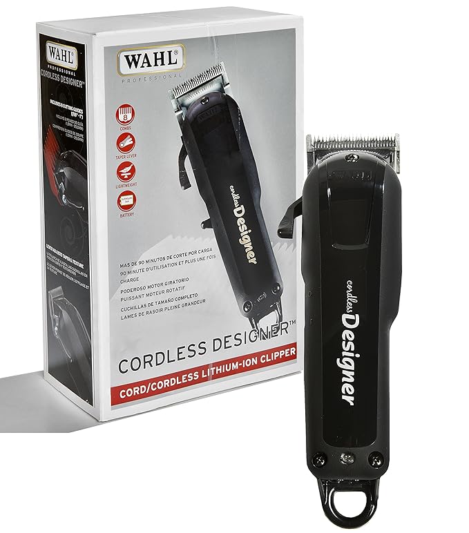 wahl designer clippers red