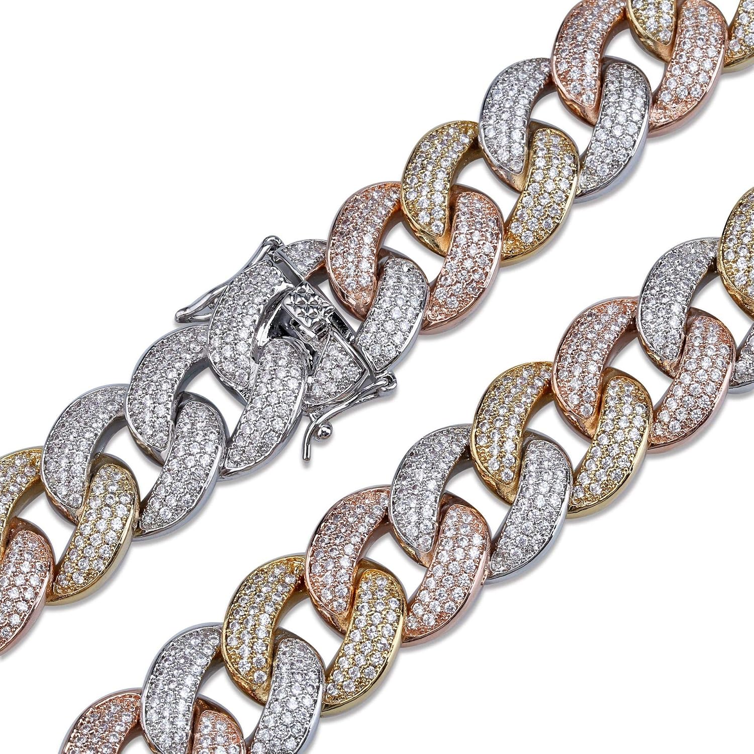 10-28mm Miami Chain 18K Gold Plated 