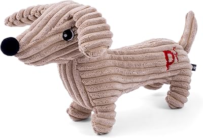 Petface Dougie Deli Cord Plush Puppy Dog Toy