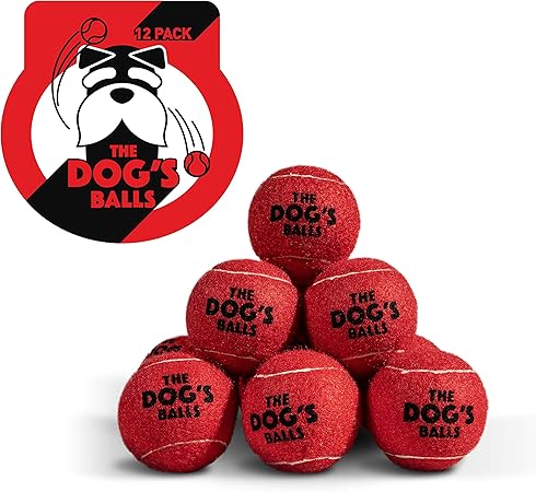 dog balls red