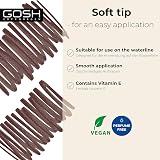 GOSH Kohl Eyeliner Kajal 2-in-1 Pen Espresso Vitamin E Vegan Fragrance Free view 2