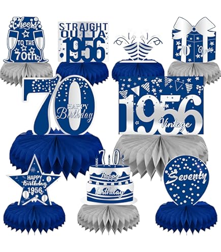 LOVENJOY Cheers To 70 Years Birthday Cake Toppers 70º Aniversario Decoración Para Tarta Para Feliz 70th Cumpleaños Decoracion, Purpurina De Doble Cara, Negro Y Dorado