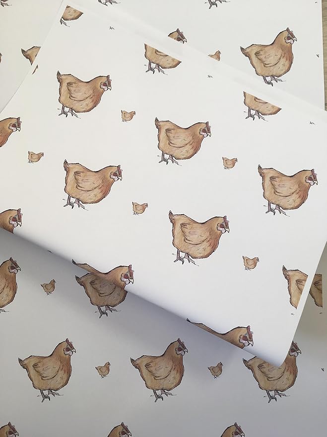 Chicken, Wrapping Paper,Gift wrap, for Chicken Lovers, for Smaller