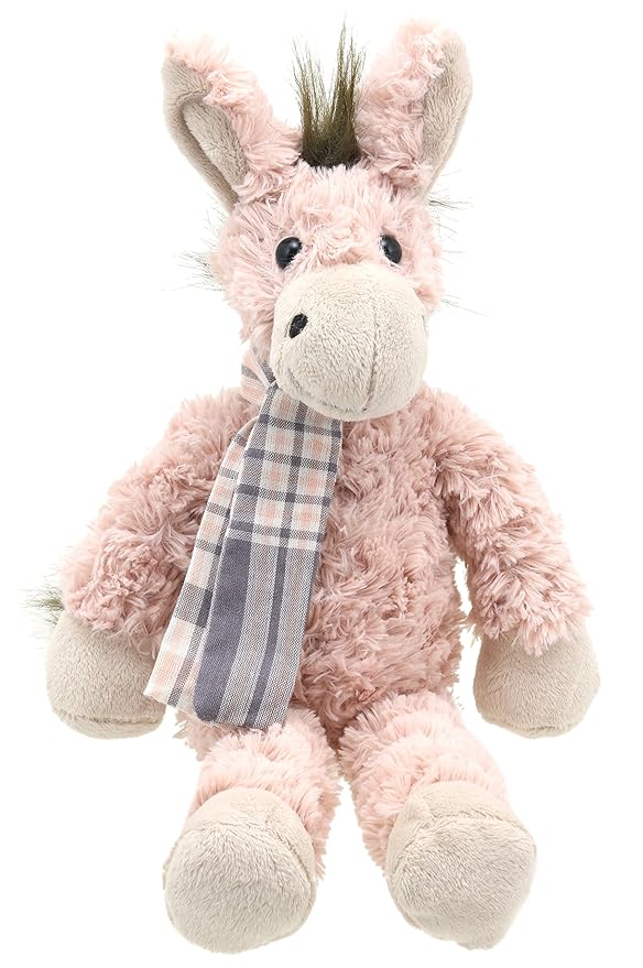 Lashuma Plüschtier Esel beige | Kuscheltier Schlenker | Stofftier ca. 40 cm