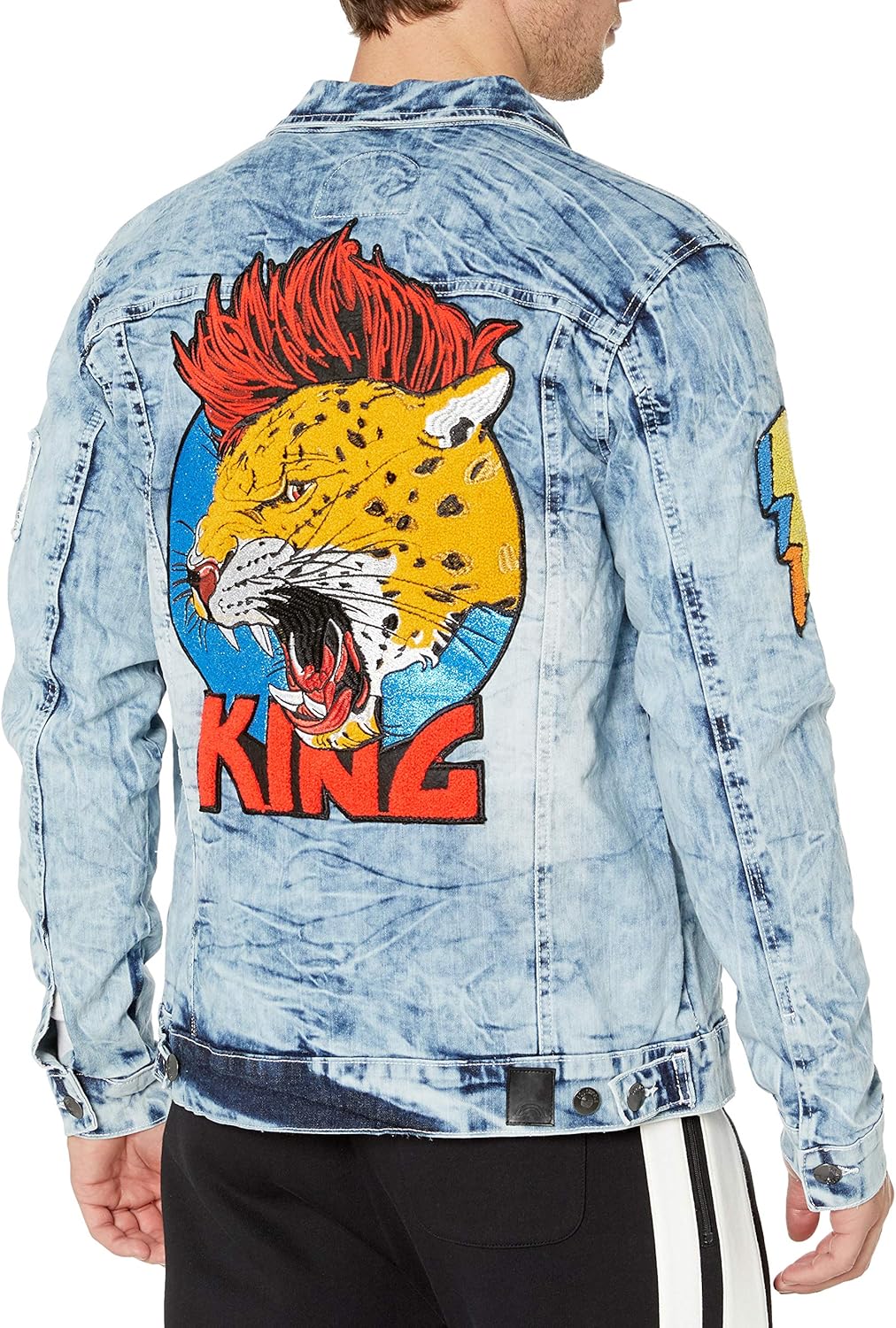Southpole mens Aian Utility Premium Fashion Denim Jacket: Clothing