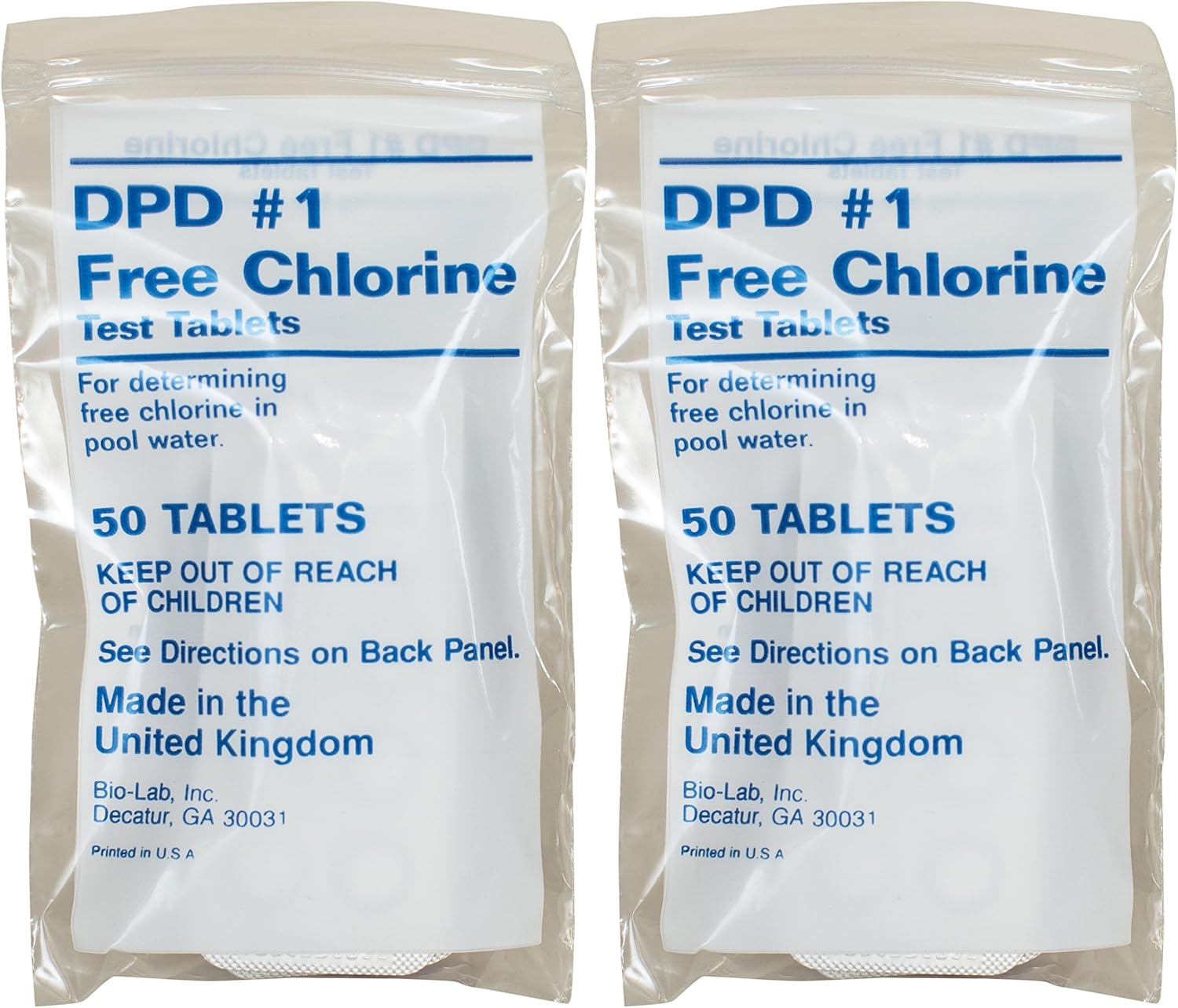 BioGuard DPD #1 Free Chlorine Test Tablets (50 Tablets) (2 Pack)
