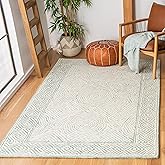 SAFAVIEH Roslyn Collection Area Rug - 6' x 9', Green & Blue, Handmade Wool, Ideal for High Traffic Areas in Living Room, Bedr