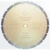 Whirlwind USA LSS 10 Diamond Saw Blades 10 Inch,General Purpose Power Dry or Wet Cutting Saw Blade,for Concrete Granite Stone Brick Masonry (10")