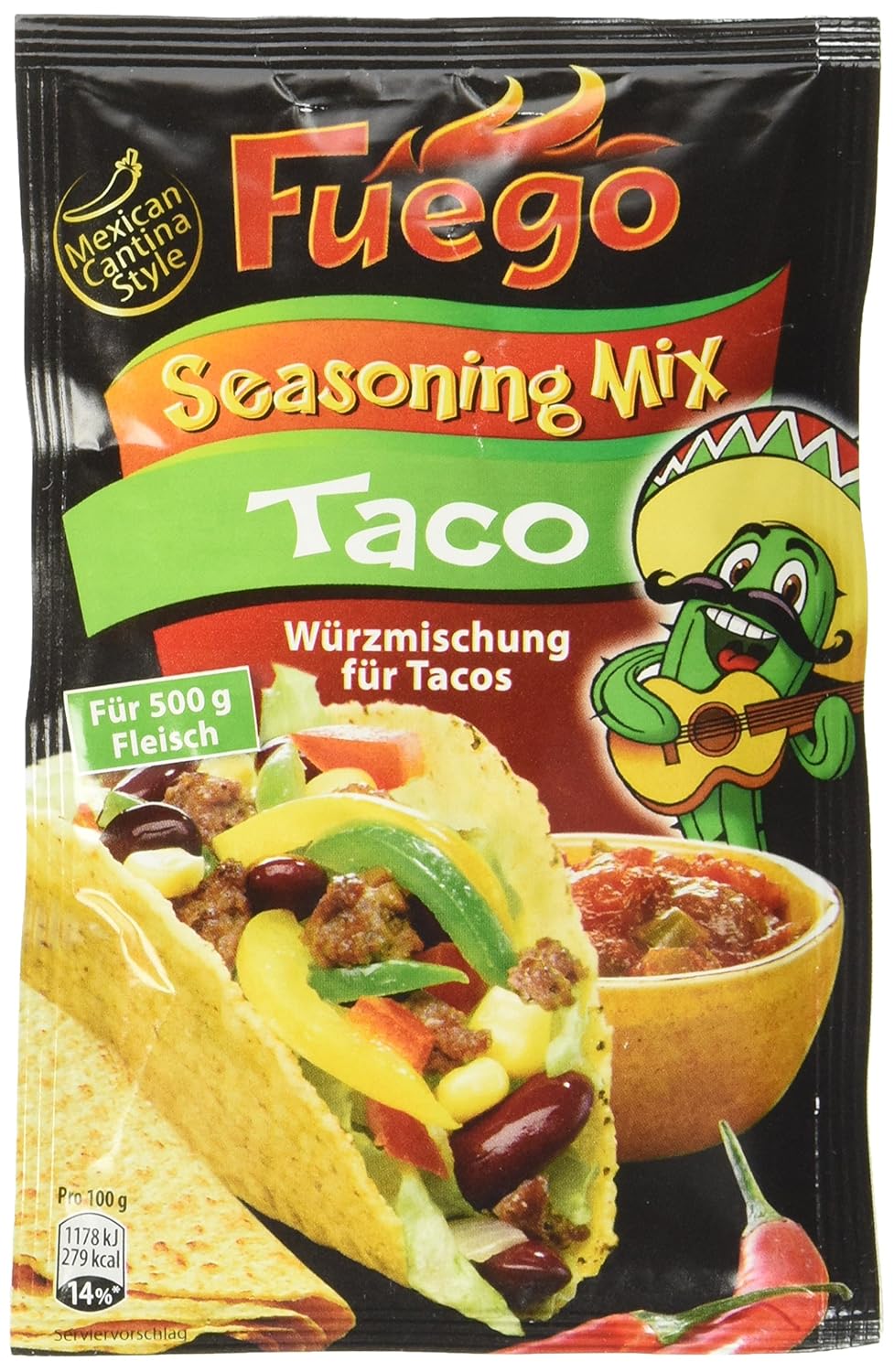 Fuego Taco Seasoning Mix (1 x 35 g) Amazon.de Lebensmittel & Getränke