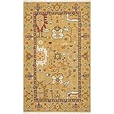 SAFAVIEH Sumak Collection Area Rug - 5' x 8', Assorted, Handmade Traditional Wool, Ideal for High Traffic Areas in Living Roo