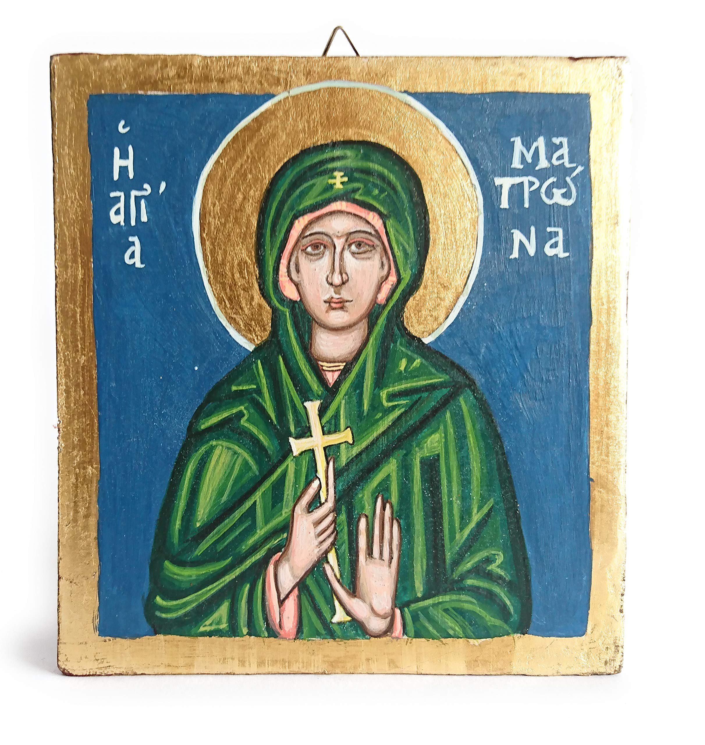 Saint Matrona Chiopolitis Byzantine Icon Medieval Style Painting Tradition and Art of Greece
