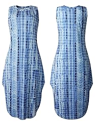 ANRABESS Casual Tie Dye Maxi Dress Crew Neck
