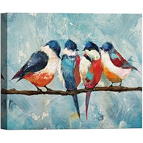 SIGNWIN Canvas Wall Art A Group of Navy...