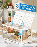 Hamster Cage 3.0 Large Metal Stackable 100L x 50W x 52H cm view 3