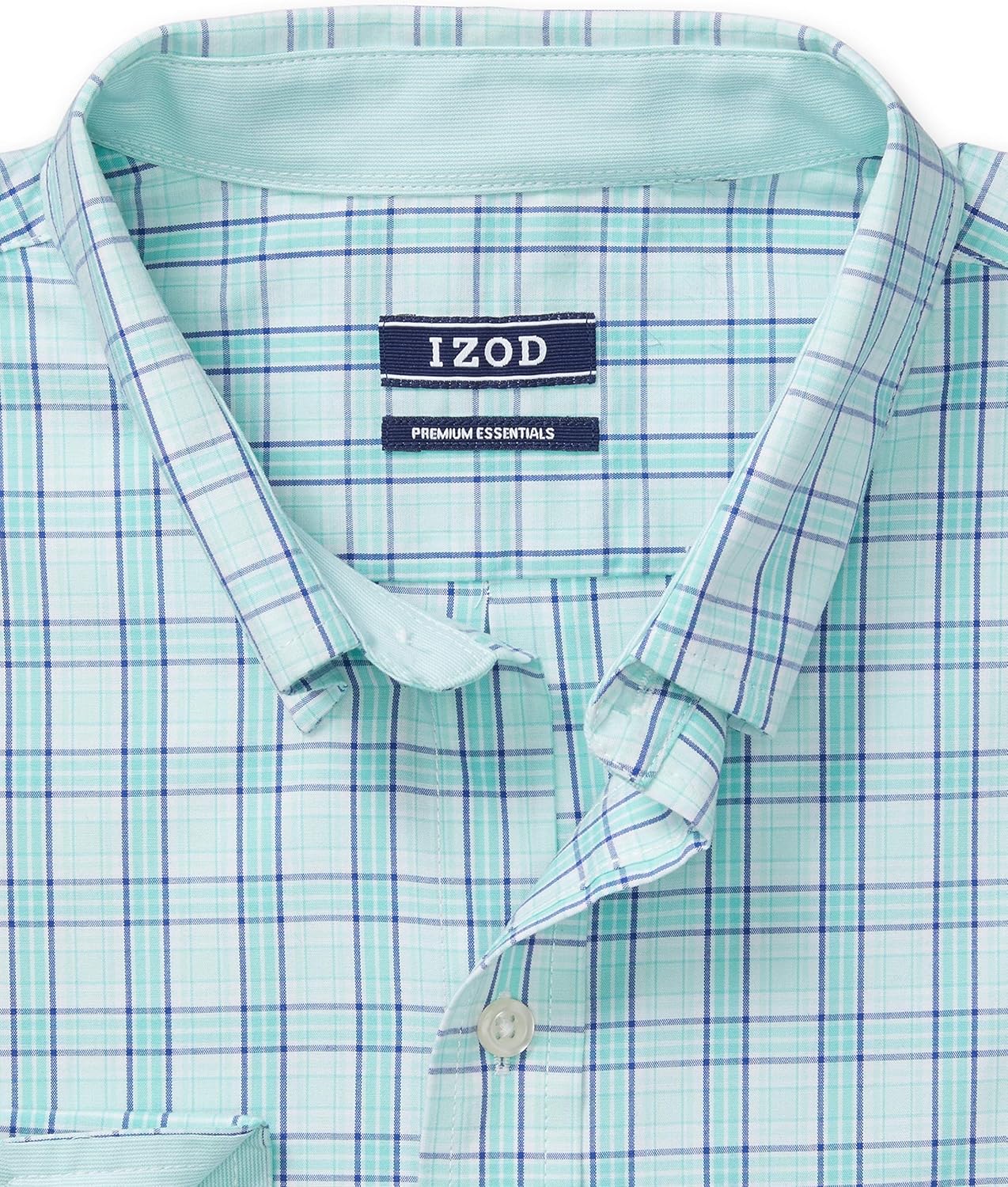 IZOD Men's Big and Tall Button Down Long Sleeve Stretch Performance Plaid Shirt at  Men’s Clothing store