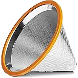 Willow & Everett Pour Over Coffee Dripper - Reusable Drip Cone Filter & Strainer - Paperless Filters