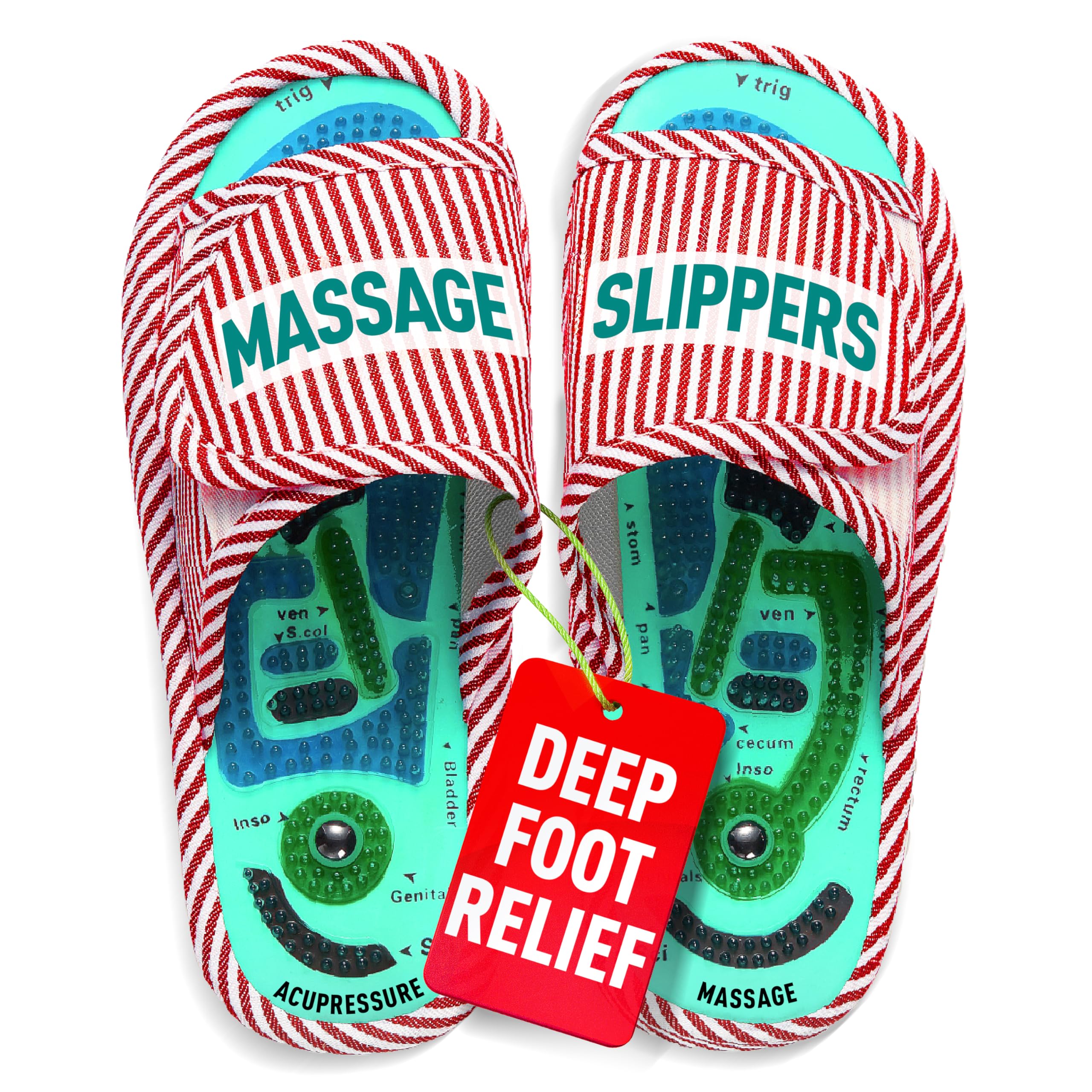 Photo 1 of Acupressure Massage Slippers for Plantar Fasciitis & Neuropathy Relief – Reflexology Massager Sandals, Ideal Gift for Men & Women, Stress & Tension, Pain Management for Foot Health Stocking stuffers