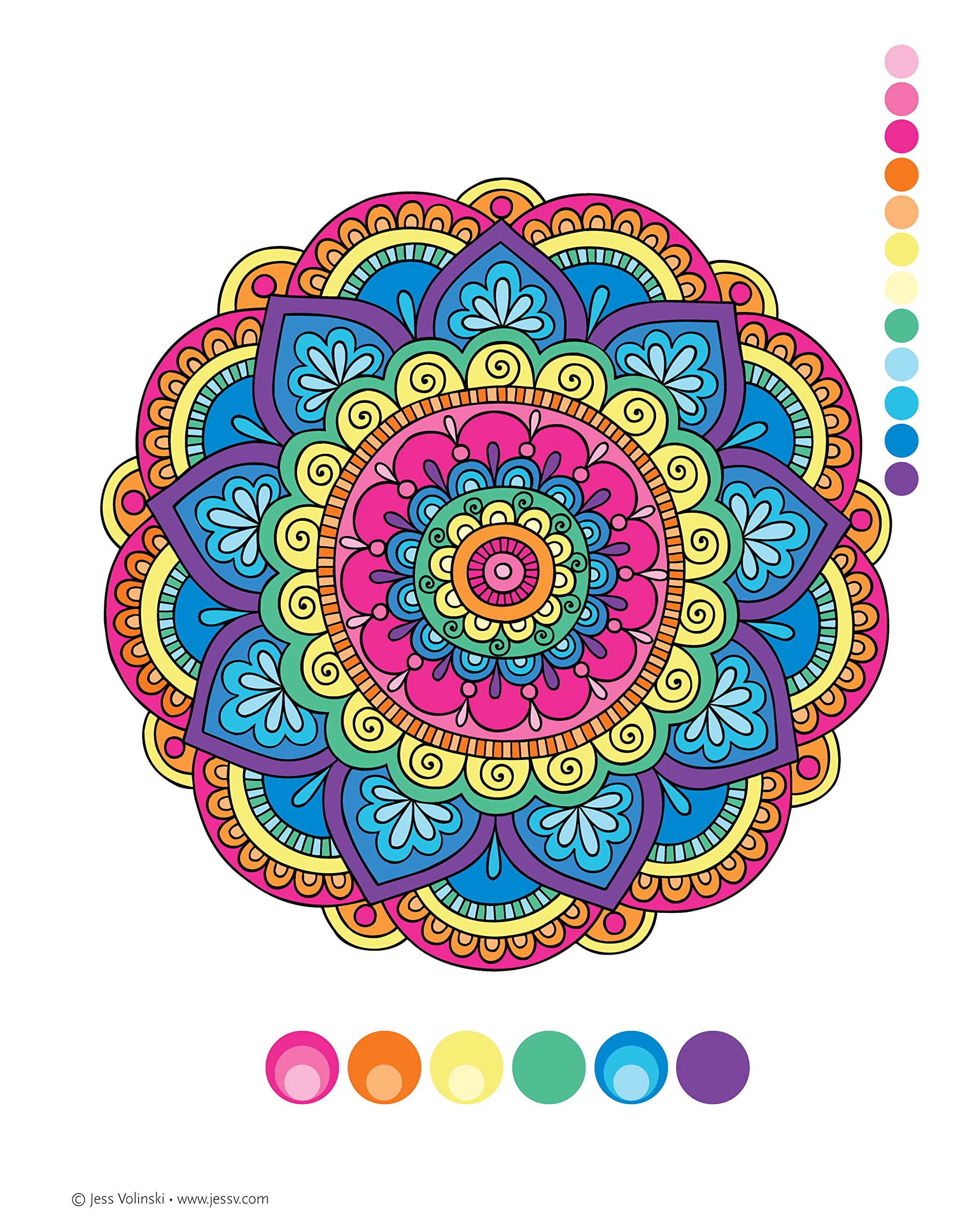 Notebook Doodles Henna Style: Coloring & Activity Book (Design Originals) 32 Decorative Art Designs; Beginner-Friendly Soothing & Inspiring Art Activities for Tweens, on Extra-Thick Perforated Pages