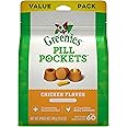GREENIES Pill Pockets Natural Dog Treats, Capsule Size, Chicken Flavor