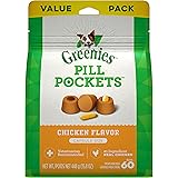 GREENIES Pill Pockets Natural Dog Treats, Capsule Size, Chicken Flavor