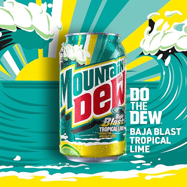 MOUNTAIN DEW, BAJA CABO CITRUS12 FL OZ CANS (PACK OF 12)