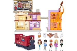 Wizarding World Harry Potter, Amazon Exclusive Deluxe Diagon Alley & Hogwarts Express, 4 Playsets in 1 with Lights & Sounds, 5 Figures, 33 Accessories
