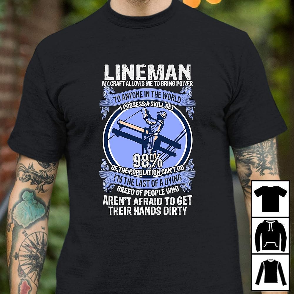 Power Lineman T Shirt My Craft Allows Me To Bring Power T Shirt Long T