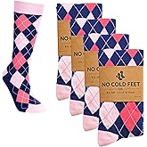 No Cold Feet Men’s Pink Dress Socks – Classic Soft Crew Dress Socks, All-Day Comfort for Work, Business or Weddings