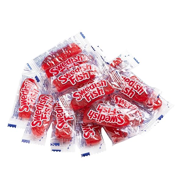 SWEDISH FISH INDIVIDUALLY WRAPPED SOFT & CHEWY CANDY, BULK CANDY, 240 COUNT BOX