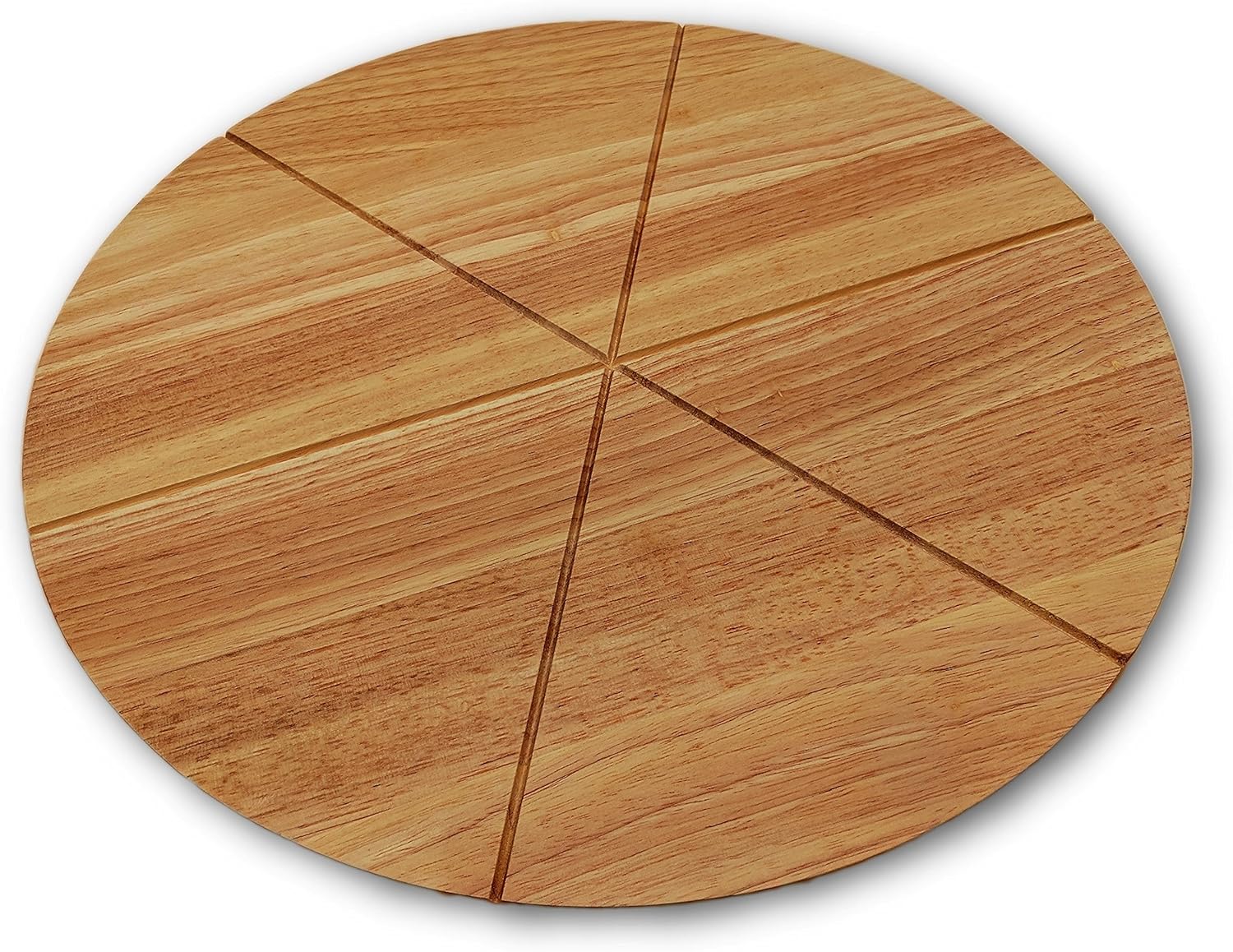 Checkered Chef Pizza Cutting Board Round Wooden Chopping Board with