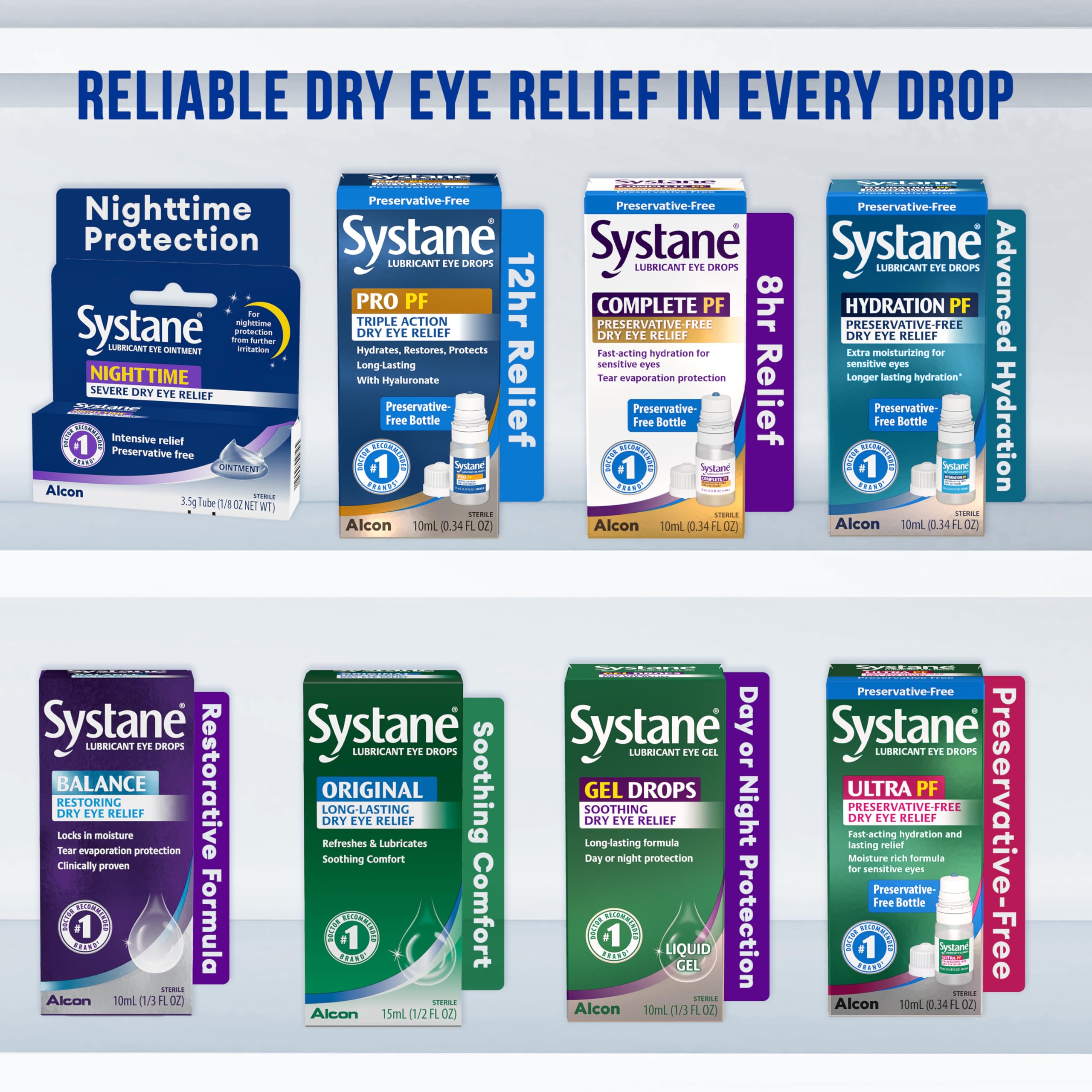 Systane Nighttime Lubricant Eye Ointment 3.5g Tube