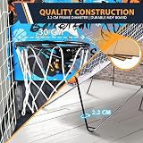SereneLife Dual Hoop Basketball Arcade Game Indoor LED Scoreboard Foldable Fun view 7