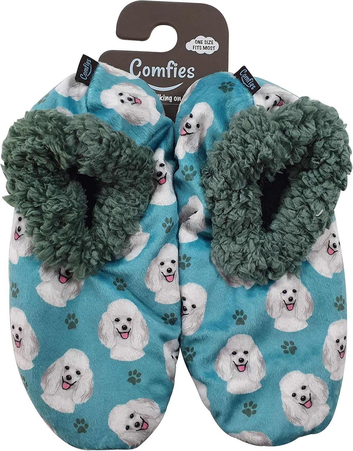 house shoes and slippers on Amazon Com Poodle Super Soft Women S Slippers One Size Fits Most Cozy House Slippers Non Skid Bottom Perfect For Poodle Gifts Clothing