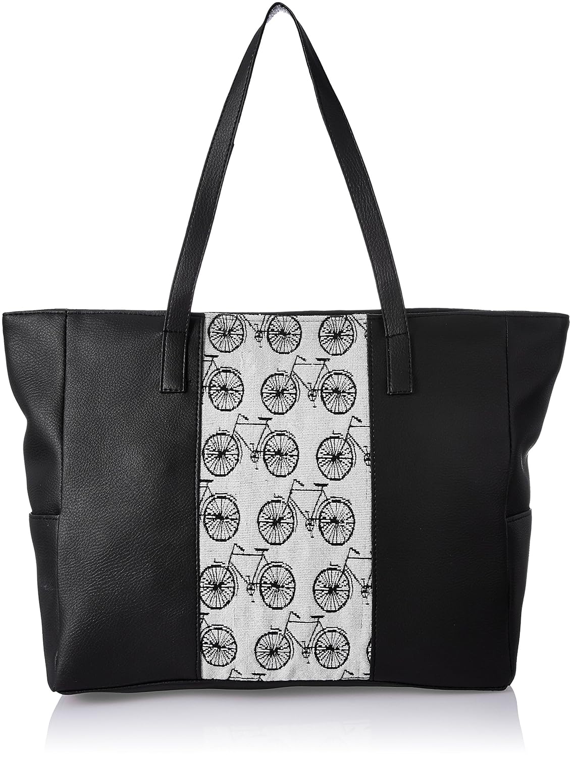 kanvas katha women's tote bag (black) ()