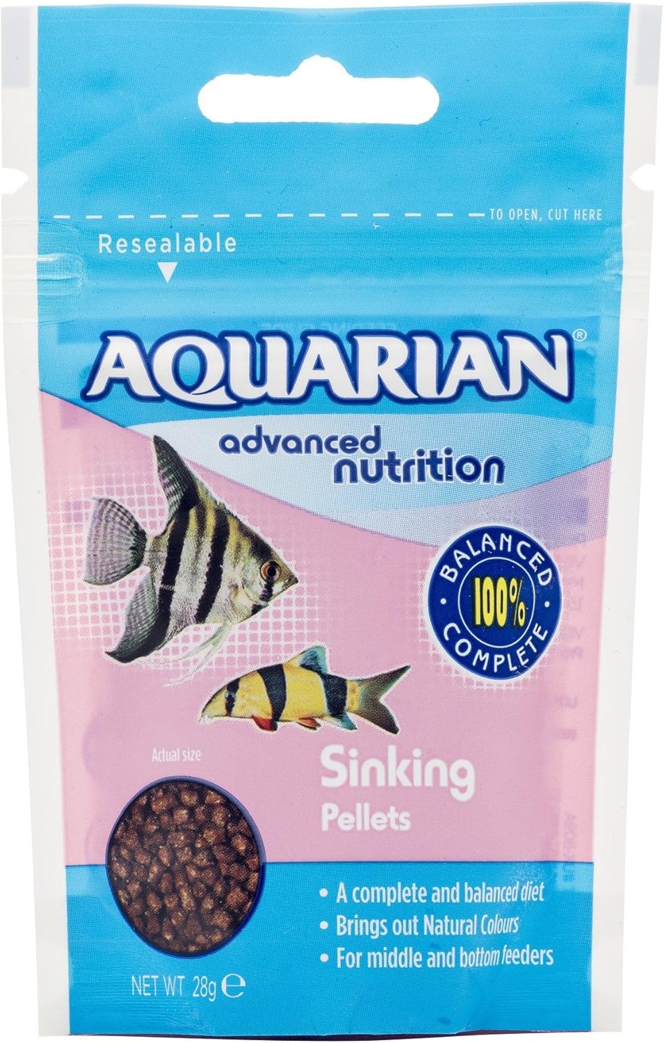 Aquarian Complete Nutrition Aquarium Bottom Feeder Fish Food
