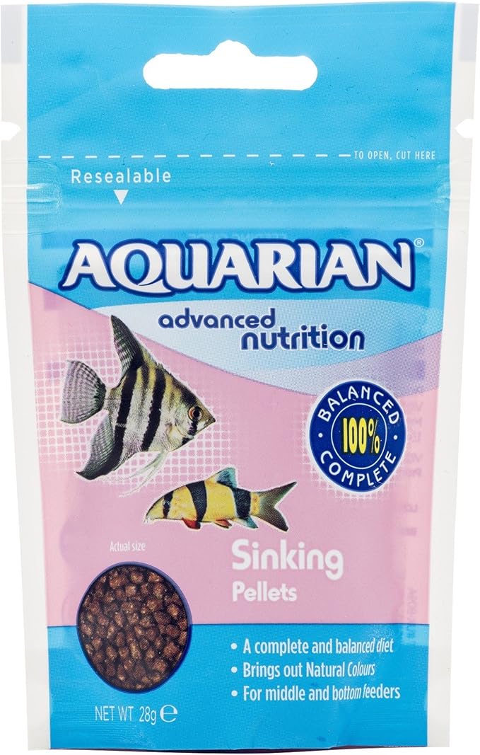 Aquarian Complete Nutrition Aquarium Bottom Feeder Fish Food