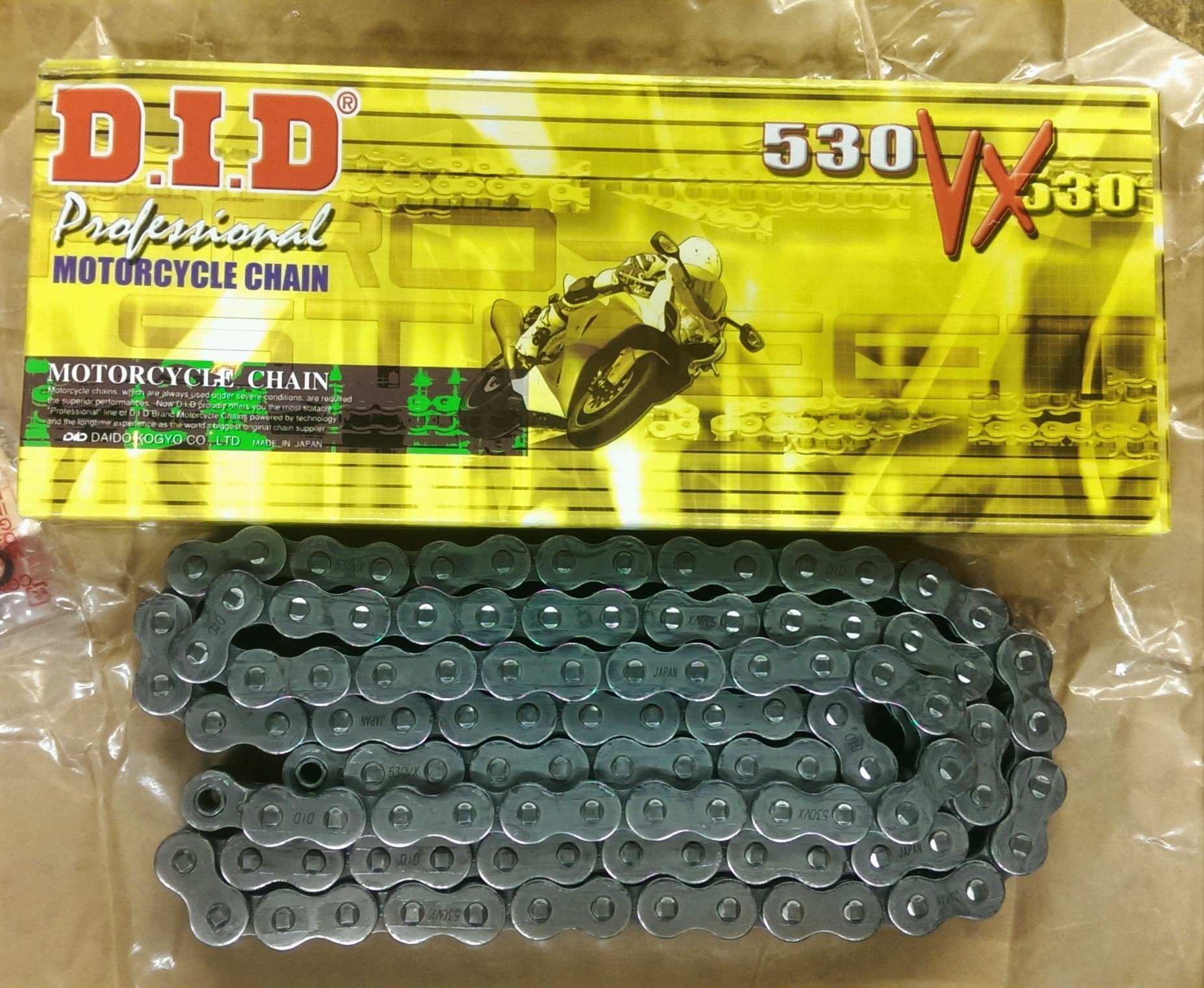 DID Chain 420 D 42 Links (Standard)- open with clip lock