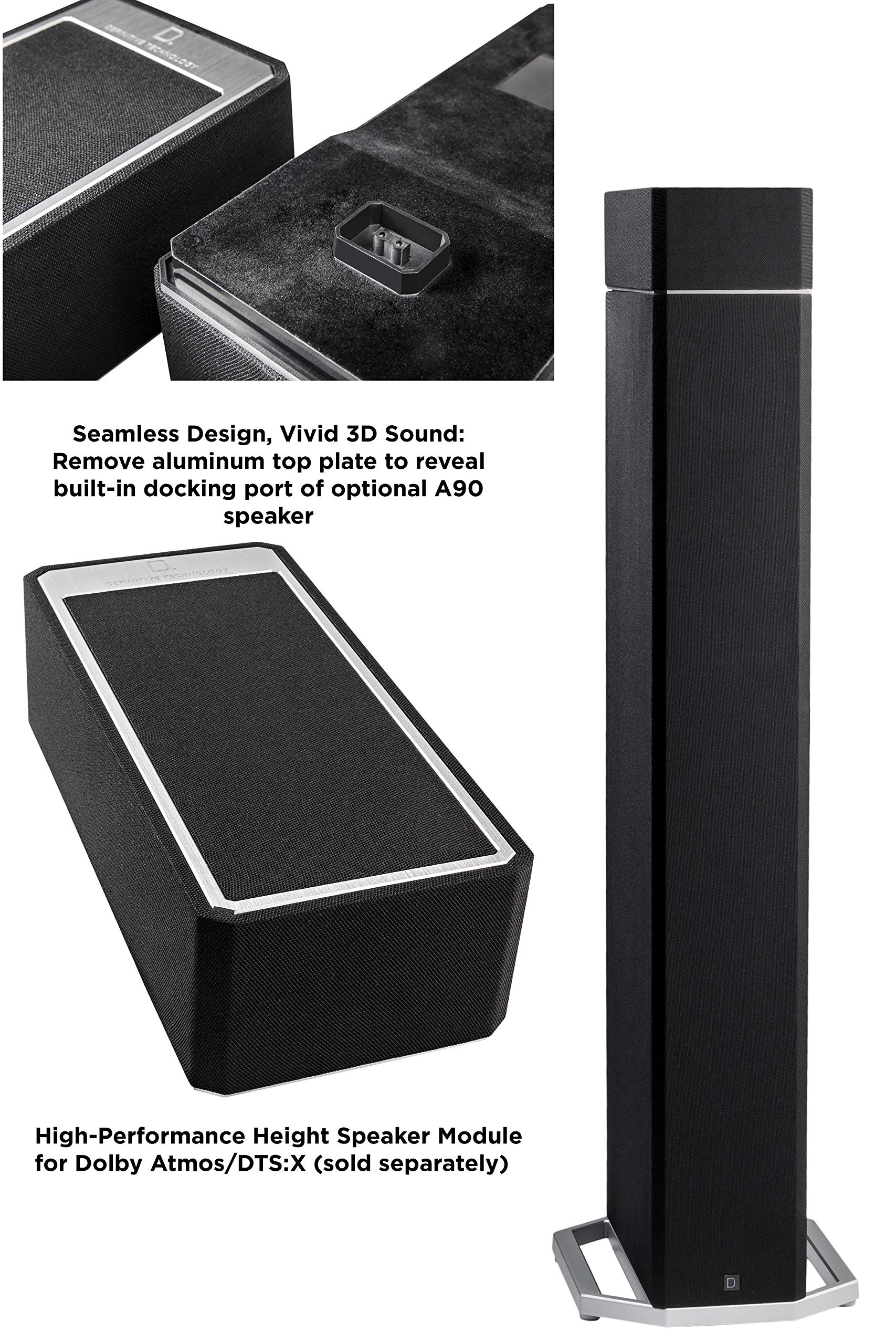 Definitive Technology BP9020 Tower Speaker Builtin Powered 8