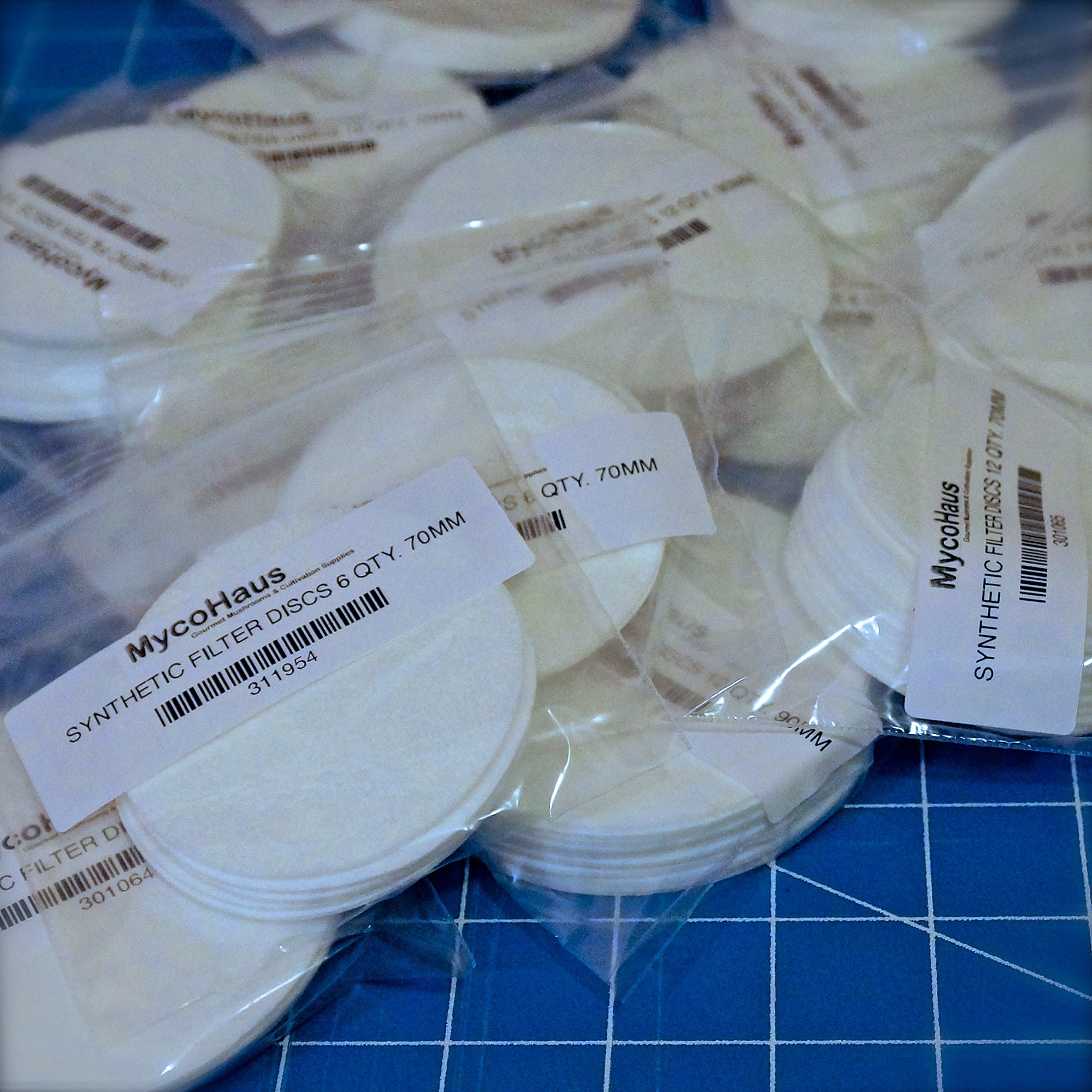 100 synthetic filter discs 90mm "Wide Mouth" size